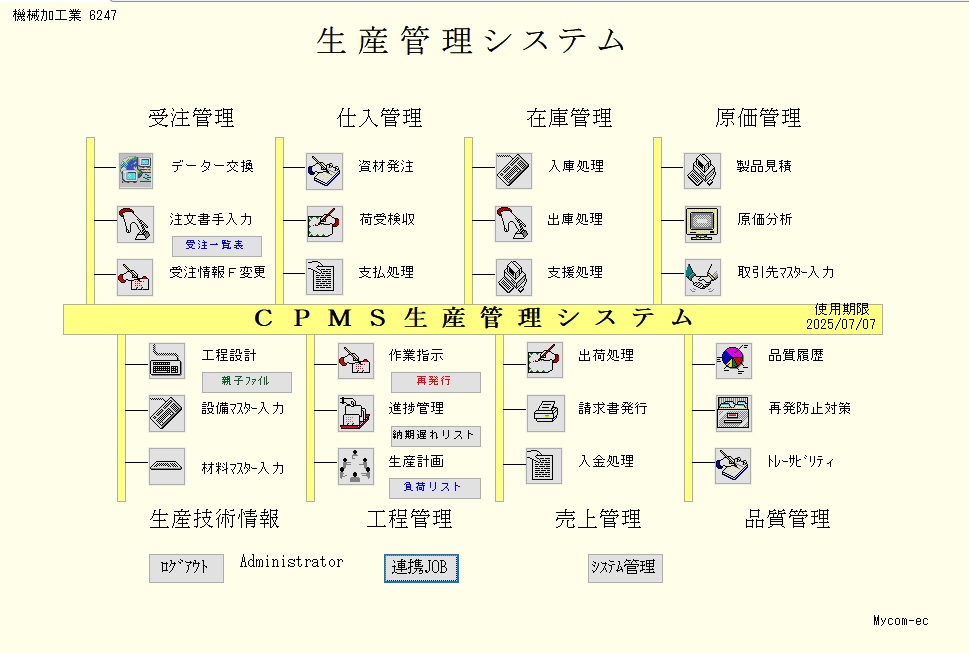 CPMS生産管理システム